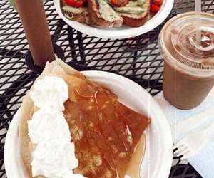 Iced Chai Crepes and Avocado Toast