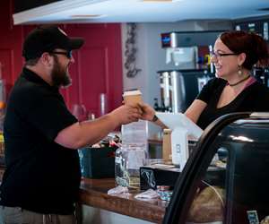 Barista with Customer