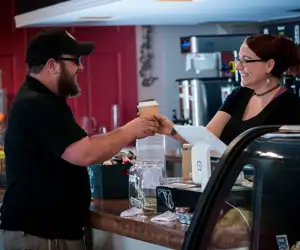 Barista with Customer