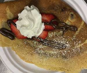 Strawberry, Nutella, Whipped Cream Crepe