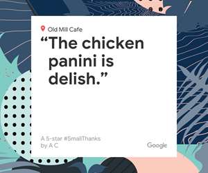 chicken sandwich, five star reviews, google