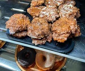 Fresh baked Apple Fritters and Donuts