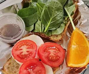 Caprese Sandwich on English Muffin